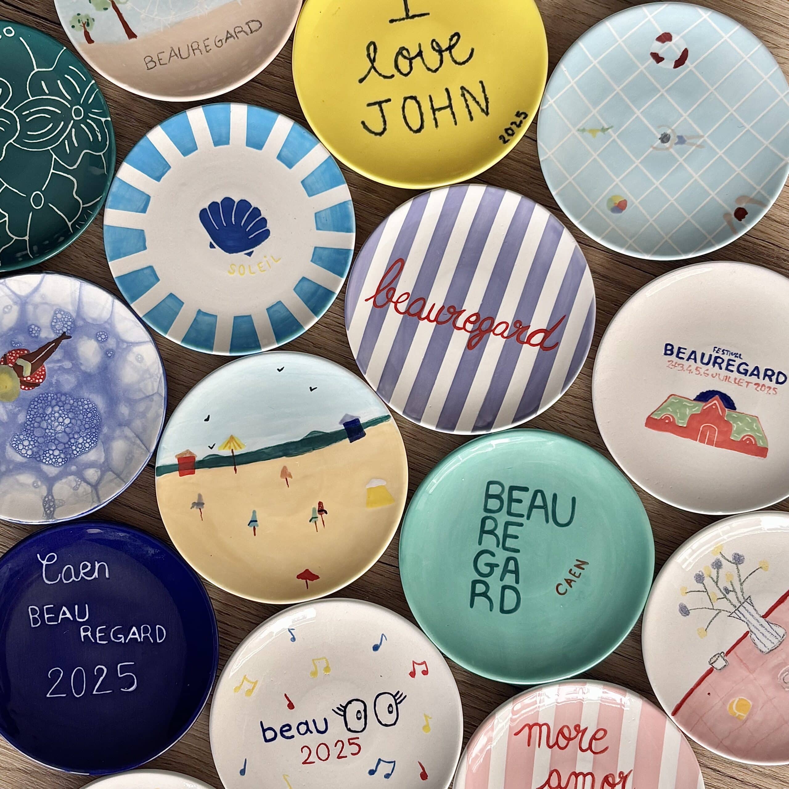 Festival BEAUREGARD assiettes personnalisées